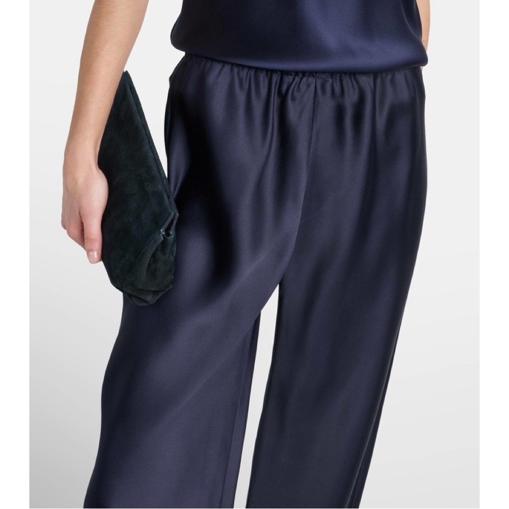 THE ROW SATIN GALA PANTS INDIGO XS NWT - Picture 4 of 12